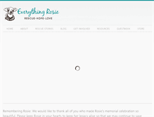 Tablet Screenshot of everythingrosie.com